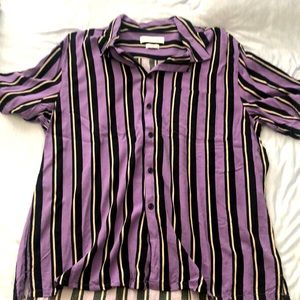 Urban outfitters striped button down shirt